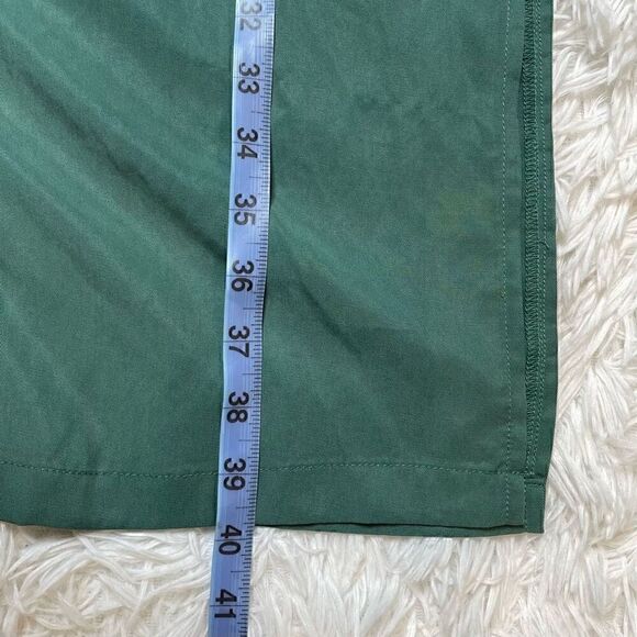 ICHI Green Blouson Snap Button Front Dress Long Sleeve Pockets Size 38 Medium - Picture 12 of 14